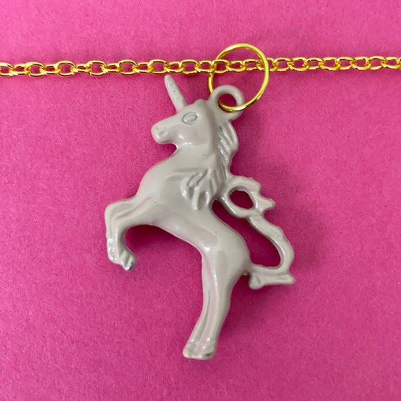 $5 SALE—Pink Unicorn 18” Necklace - Picture 2 of 4